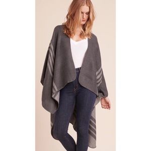BB Dakota Grey Reversible Poncho